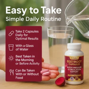 Vitalivv Beetroot Capsules Blood Pressure & Circulation Support