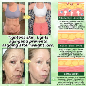 LOVILDS Moringa Berberine NAD+ 10-in-1 Advanced Nano Microneedle Patch