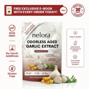 Nelora Aged Garlic Extract - 7500mg Odorless Softgels