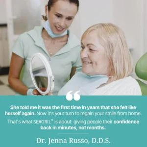 SEAGRIL™ Custom-Fit Full Functional Dentures Make you more confident-Made in the USA