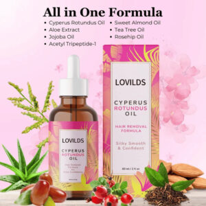 Lovilds Natural Hair Removal Oil for Smooth, Radiant Skin – Gentle & Effective