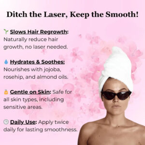 Lovilds Natural Hair Removal Oil for Smooth, Radiant Skin – Gentle & Effective