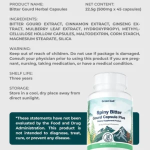 Green Bud Bitter Gourd Capsule