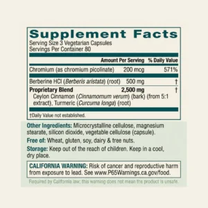 Florin SugarTrinity Blood Sugar Support Supplement