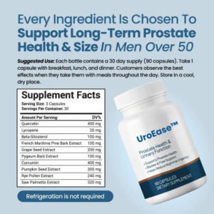 UroEase Prostate Health & Urinary Function Supplement