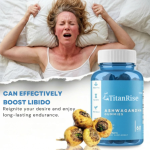 TitanRise ASHWAGANDHA GUMMIES Relax Restore Unwind Mixed Berry 60 GUMMIES