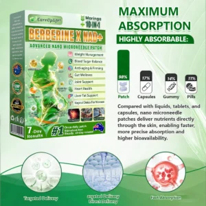 CareUplift Berberine X NAD+ Advanced Microneedle Patch