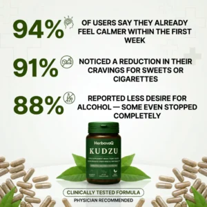 HerbavaQ KUDZU Food Supplement helps reduce cravings