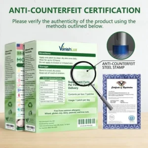 VanishLux Moringa Berberine X NAD+ Nano Microneedle Patch