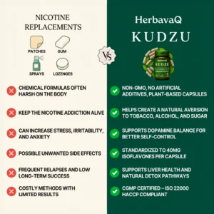 HerbavaQ KUDZU Food Supplement helps reduce cravings