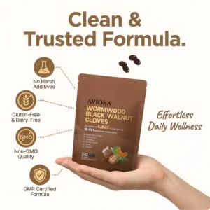 Aviora Wormwood Black Walnut Cloves 18-in-1 Premium Complex