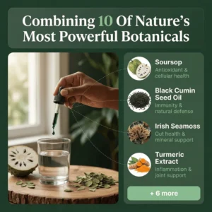 Verdara Soursop Moringa Seamoss Oregano Turmeric Liquid Drops