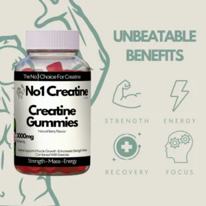 No1 Creatine Creatine Gummies Natural Berry Flavor