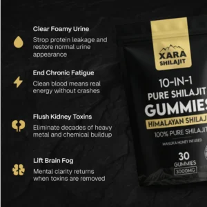 XARA SHILAJIT 10-IN-1 Pure Shilajit Gummies Himalayan