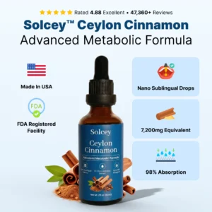 Solcey Ceylon Cinnamon Advanced Metabolic Formula