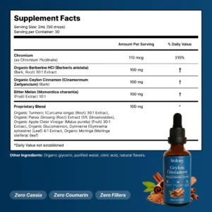 Solcey Ceylon Cinnamon Advanced Metabolic Formula