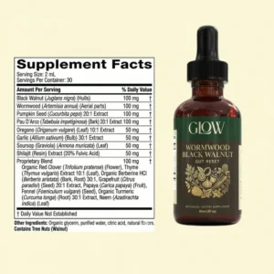 Glow Wormwood Black Walnut Gut Reset