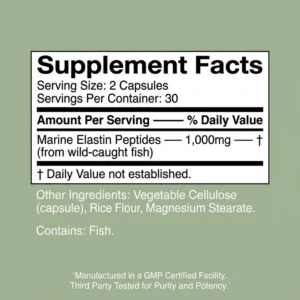 Claranova Labs Elastin Peptide Skin Tightener Supplement