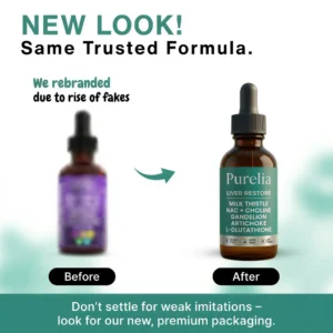 Purelia Liver Restore Milk Thistle NAC Choline Dandelion