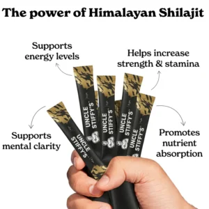 Uncle Stiffy Pure Himalayan Shilajit Honey Packs Saffron