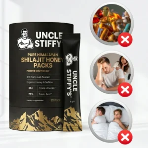 Uncle Stiffy Pure Himalayan Shilajit Honey Packs Saffron