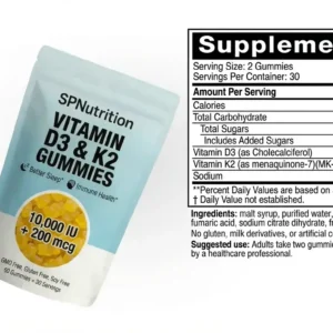 SPNutrition Vitamin D3 & K2 Gummies