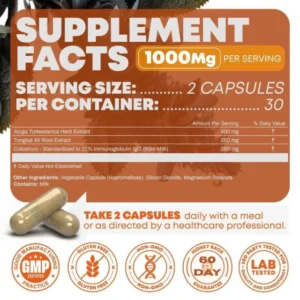 Turkesterone & Tongkat Ali Dietary Supplement