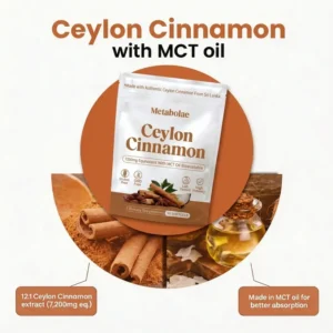 Metabolae Ceylon Cinnamon 7200mg Equivalent with MCT Oil
