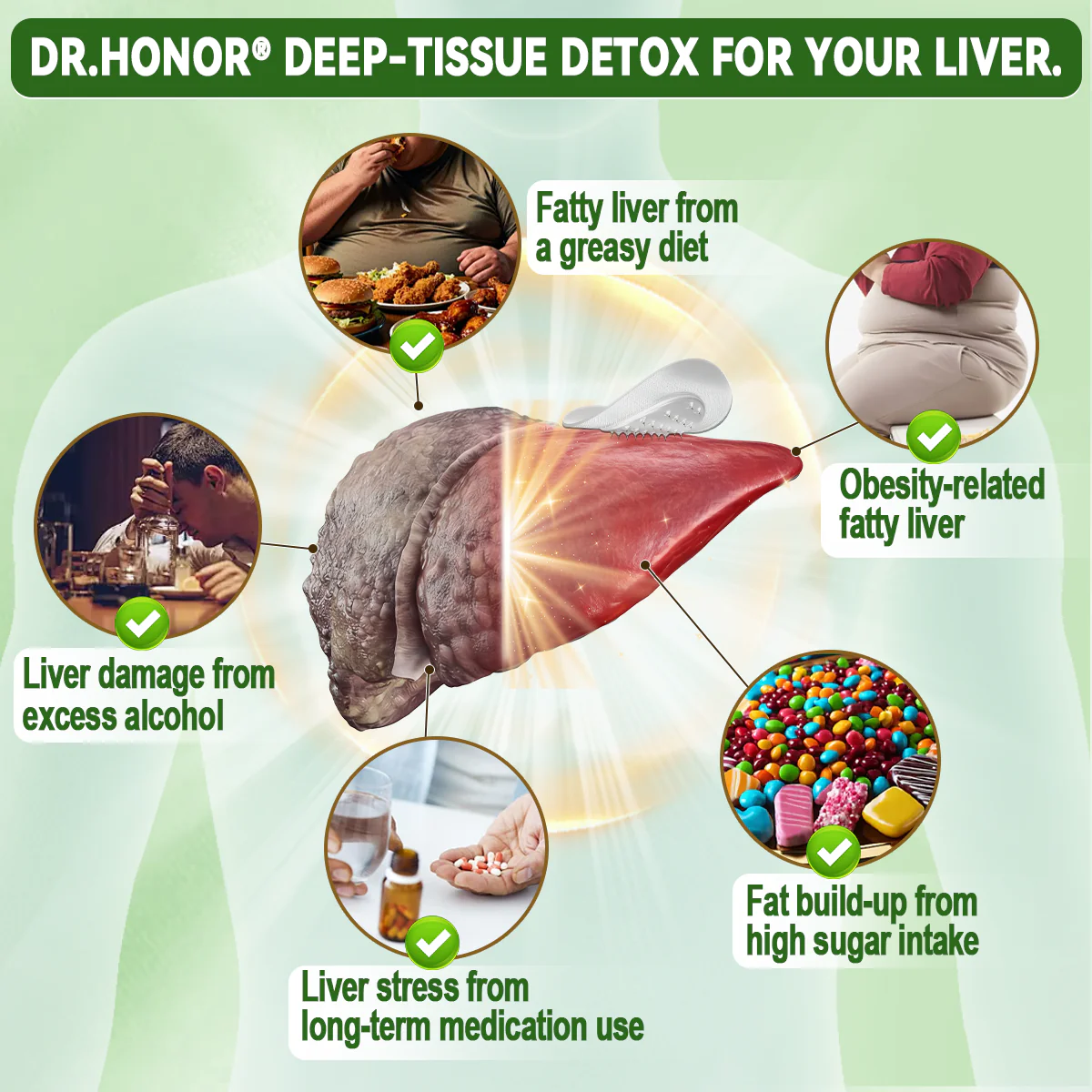 DR.HONOR Lymphatic Drainage Slimming Nano-Microneedle Patch