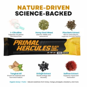 Primal Hercules Black Honey Pure Shilajit Honey