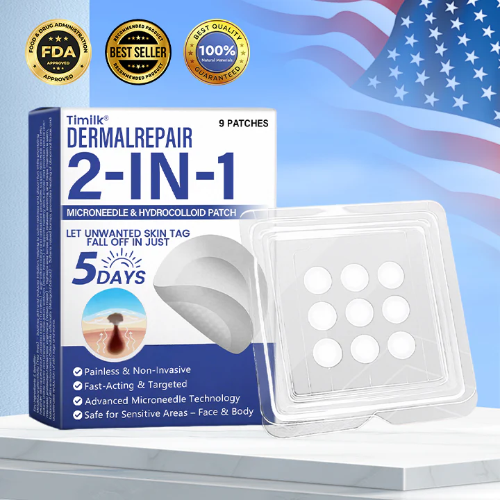 Timilk® DermalRepair 2-in-1 Microneedle & Hydrocolloid Patch