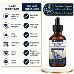 Healrize Curcumin & Fish Oil Pet Joint Repair Liquid