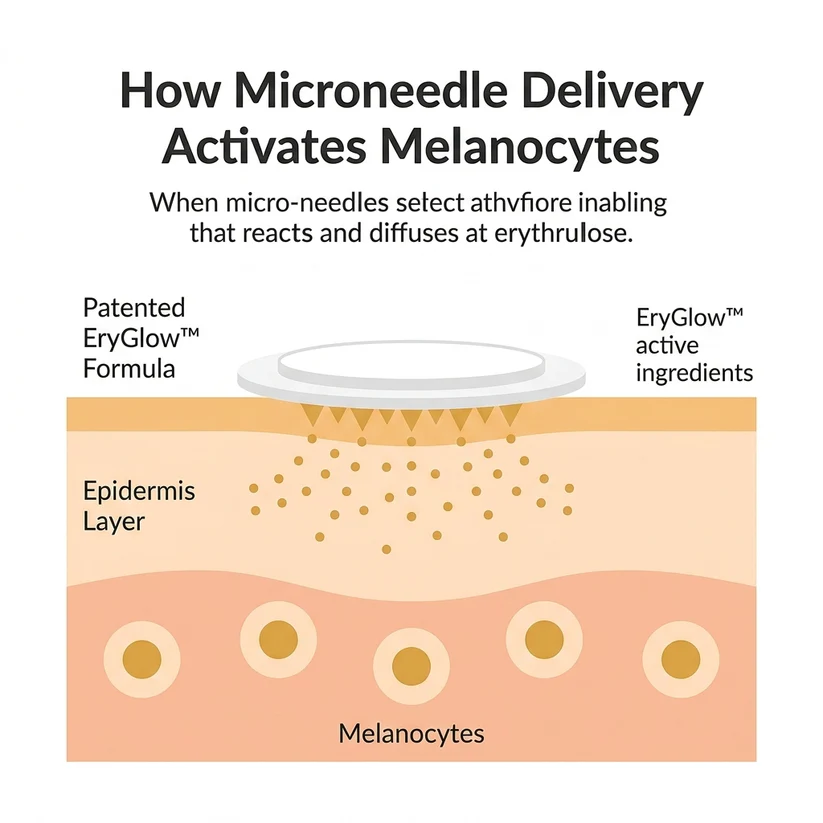 Sun-Free Glow Micro-needle Patch