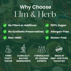 Elm & Herb Pure Turmeric Curcumin 95 Supplement