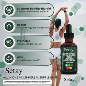 Setay Thyro Bloom Thyroid Support Liquid Drops