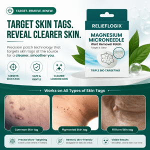 ReliefLogix Magnesium Microneedle Wart Removal Patch