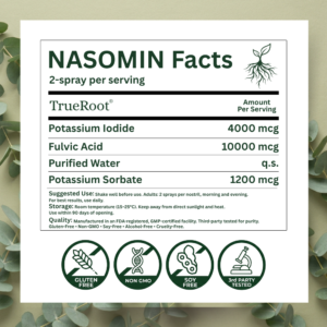 TrueRoot Nasomin Nasal Iodine Spray